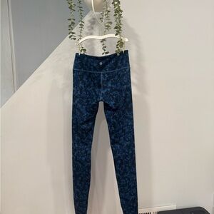 Lululemon Wunder Under Mystic Jungle Blue